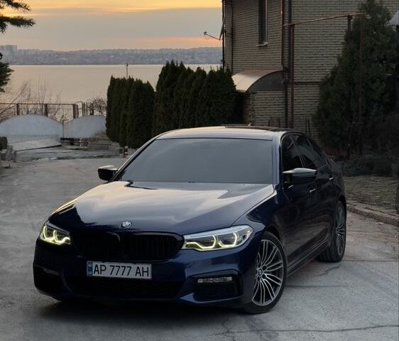 Синий БМВ 5 Серия, объемом двигателя 3 л и пробегом 95 тыс. км за 28000 $, фото 1 на Automoto.ua