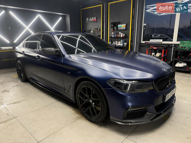 Синий БМВ 5 Серия, объемом двигателя 3 л и пробегом 165 тыс. км за 36500 $, фото 1 на Automoto.ua