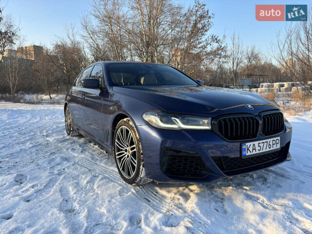 Синий БМВ 5 Серия, объемом двигателя 3 л и пробегом 69 тыс. км за 38000 $, фото 1 на Automoto.ua
