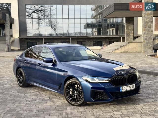 Синий БМВ 5 Серия, объемом двигателя 3 л и пробегом 181 тыс. км за 42500 $, фото 1 на Automoto.ua