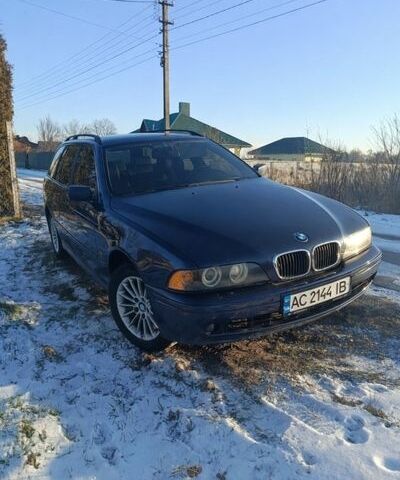 Синий БМВ 5 Серия, объемом двигателя 2.5 л и пробегом 490 тыс. км за 4300 $, фото 1 на Automoto.ua