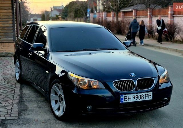 Синій БМВ 5 Серія, об'ємом двигуна 3 л та пробігом 347 тис. км за 8500 $, фото 1 на Automoto.ua