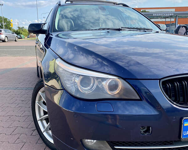 Синій БМВ 5 Серія, об'ємом двигуна 3 л та пробігом 287 тис. км за 10000 $, фото 1 на Automoto.ua