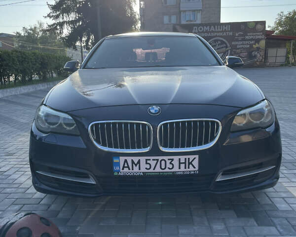 Синий БМВ 5 Серия, объемом двигателя 2 л и пробегом 243 тыс. км за 17000 $, фото 1 на Automoto.ua