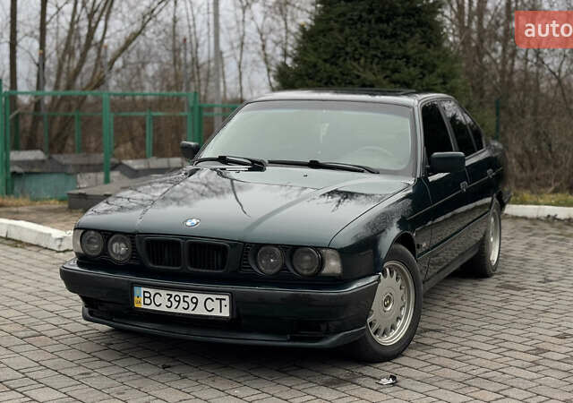 Зеленый БМВ 5 Серия, объемом двигателя 2.5 л и пробегом 467 тыс. км за 3900 $, фото 1 на Automoto.ua