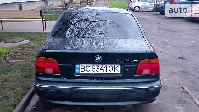 Зеленый БМВ 5 Серия, объемом двигателя 2.5 л и пробегом 375 тыс. км за 5300 $, фото 1 на Automoto.ua