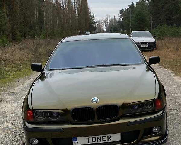 Зеленый БМВ 5 Серия, объемом двигателя 2.5 л и пробегом 370 тыс. км за 6500 $, фото 1 на Automoto.ua