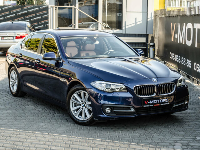 Синій БМВ 520, об'ємом двигуна 2 л та пробігом 55 тис. км за 27000 $, фото 1 на Automoto.ua