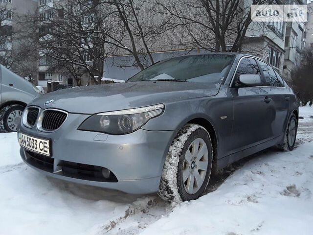 Серый БМВ 530, объемом двигателя 3 л и пробегом 190 тыс. км за 9600 $, фото 1 на Automoto.ua