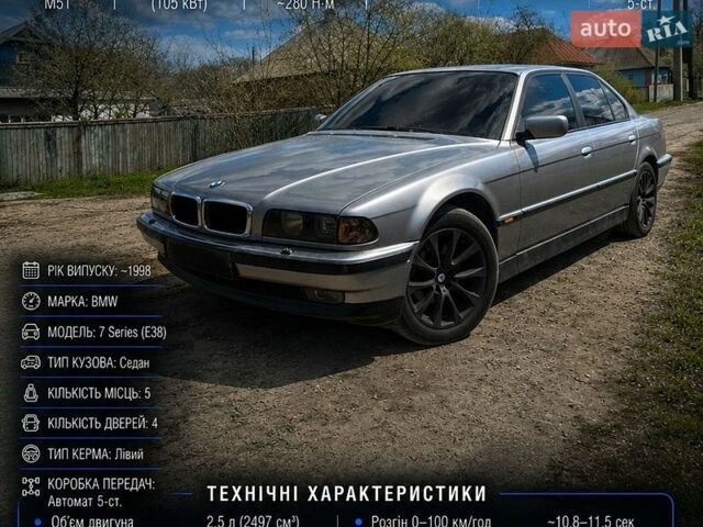 Серый БМВ 7 Серия, объемом двигателя 2.5 л и пробегом 425 тыс. км за 5100 $, фото 1 на Automoto.ua