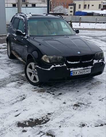 Черный БМВ Х3, объемом двигателя 3 л и пробегом 365 тыс. км за 6900 $, фото 1 на Automoto.ua