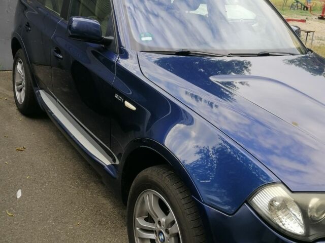 Синий БМВ Х3, объемом двигателя 3 л и пробегом 250 тыс. км за 10800 $, фото 1 на Automoto.ua