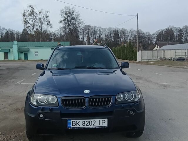 Синий БМВ Х3, объемом двигателя 3 л и пробегом 190 тыс. км за 7500 $, фото 1 на Automoto.ua