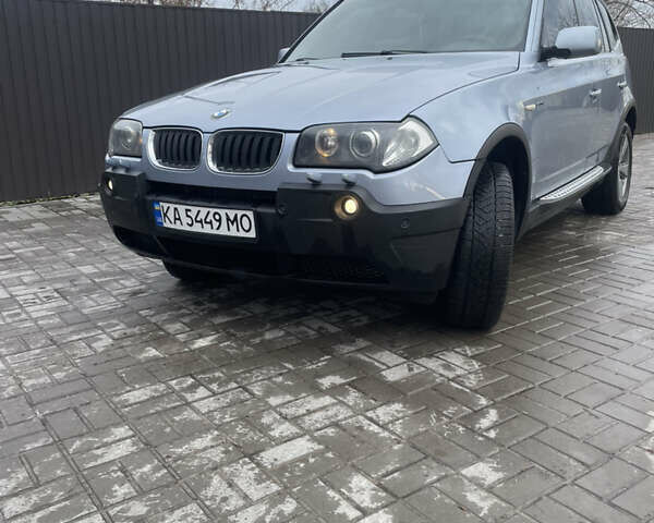 Синий БМВ Х3, объемом двигателя 3 л и пробегом 344 тыс. км за 7299 $, фото 1 на Automoto.ua