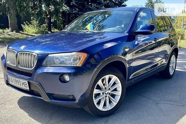 Синій БМВ Х3, об'ємом двигуна 2 л та пробігом 192 тис. км за 14300 $, фото 1 на Automoto.ua