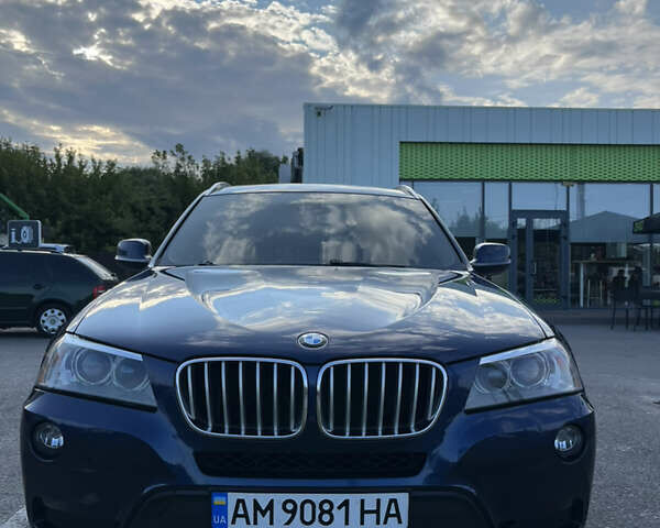 Синий БМВ Х3, объемом двигателя 2 л и пробегом 236 тыс. км за 12500 $, фото 1 на Automoto.ua