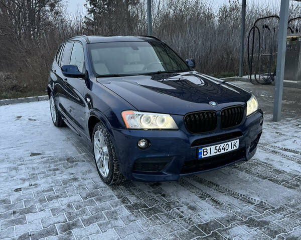 Синий БМВ Х3, объемом двигателя 2 л и пробегом 266 тыс. км за 14000 $, фото 1 на Automoto.ua
