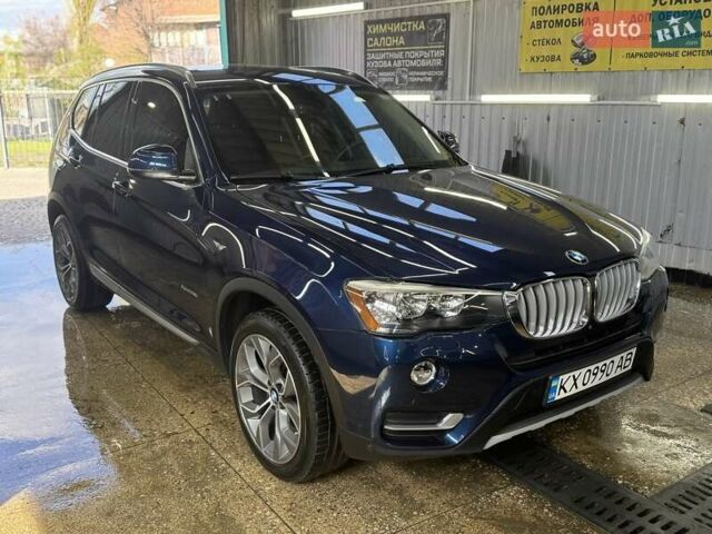 Синий БМВ Х3, объемом двигателя 2 л и пробегом 90 тыс. км за 21500 $, фото 1 на Automoto.ua