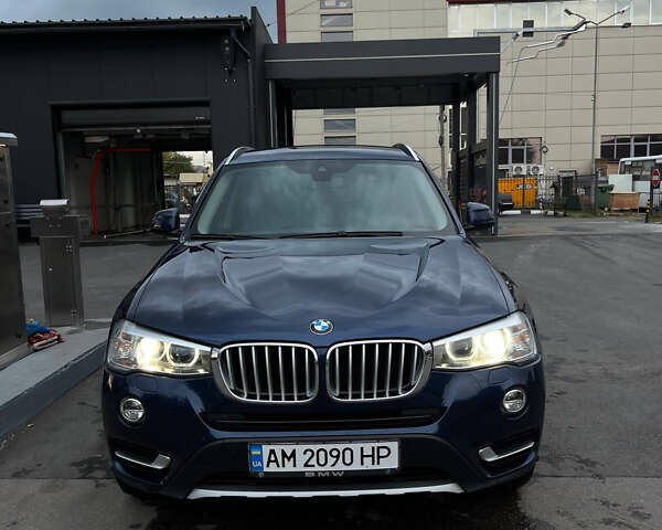 Синий БМВ Х3, объемом двигателя 2 л и пробегом 101 тыс. км за 25500 $, фото 1 на Automoto.ua