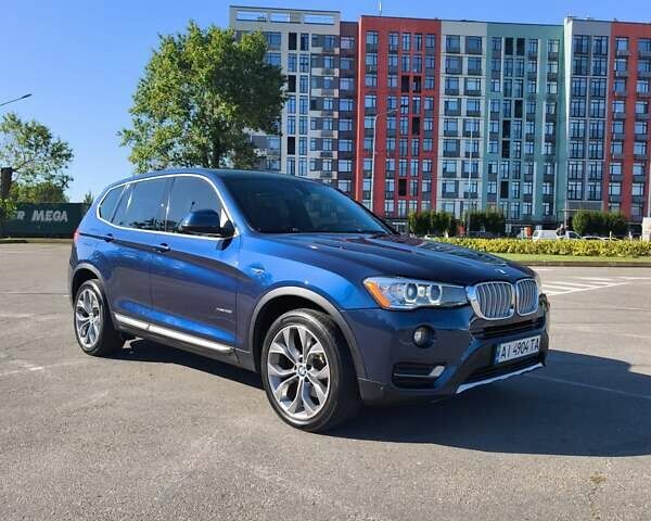 Синий БМВ Х3, объемом двигателя 2 л и пробегом 98 тыс. км за 21000 $, фото 1 на Automoto.ua