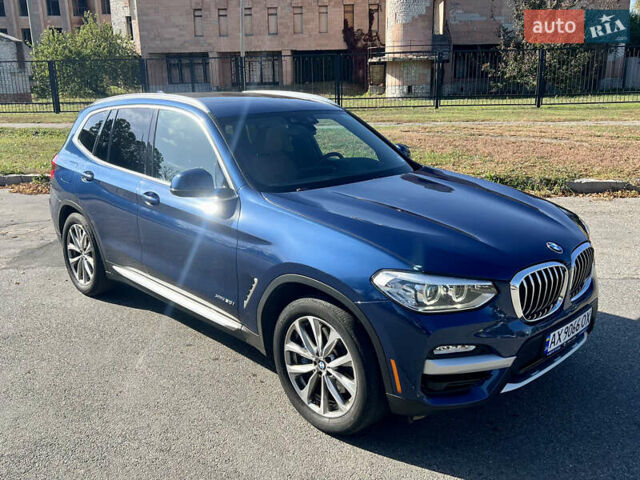 Синий БМВ Х3, объемом двигателя 2 л и пробегом 115 тыс. км за 27500 $, фото 1 на Automoto.ua