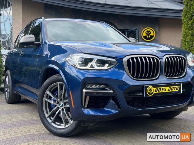 Синий БМВ Х3, объемом двигателя 3 л и пробегом 92 тыс. км за 43300 $, фото 1 на Automoto.ua