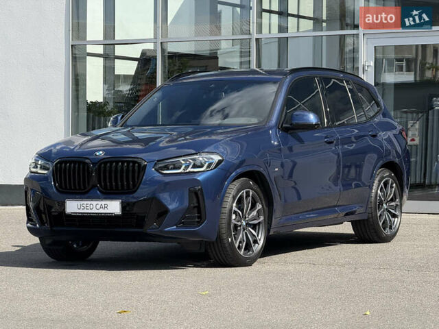 Синий БМВ Х3, объемом двигателя 2.99 л и пробегом 6 тыс. км за 74200 $, фото 1 на Automoto.ua