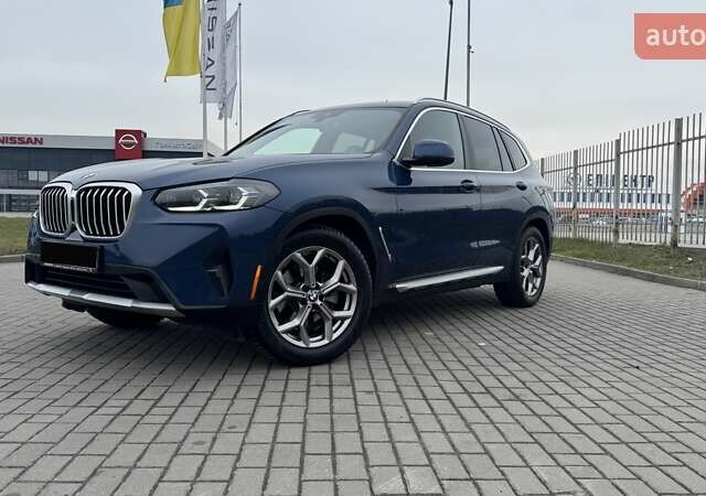 Синий БМВ Х3, объемом двигателя 2 л и пробегом 48 тыс. км за 38900 $, фото 1 на Automoto.ua