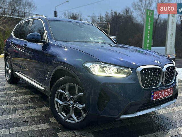 Синій БМВ Х3, об'ємом двигуна 2 л та пробігом 52 тис. км за 33900 $, фото 1 на Automoto.ua