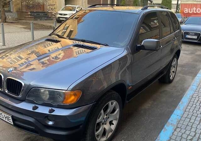 Серый БМВ Х5, объемом двигателя 3 л и пробегом 366 тыс. км за 7500 $, фото 1 на Automoto.ua