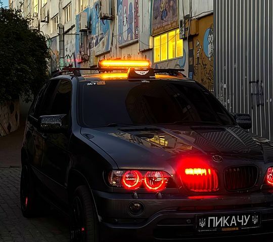 Серый БМВ Х5, объемом двигателя 3 л и пробегом 315 тыс. км за 8350 $, фото 1 на Automoto.ua