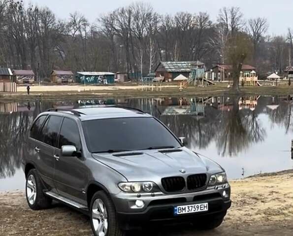 Серый БМВ Х5, объемом двигателя 3 л и пробегом 45 тыс. км за 10500 $, фото 1 на Automoto.ua