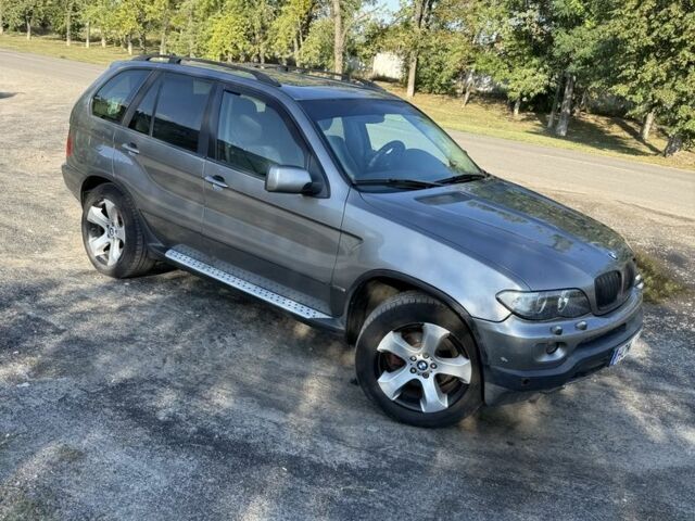 Серый БМВ Х5, объемом двигателя 3 л и пробегом 335 тыс. км за 6000 $, фото 1 на Automoto.ua