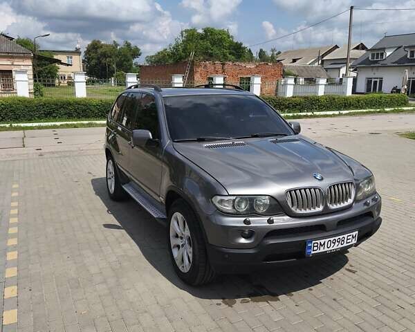 Серый БМВ Х5, объемом двигателя 3 л и пробегом 377 тыс. км за 11500 $, фото 1 на Automoto.ua