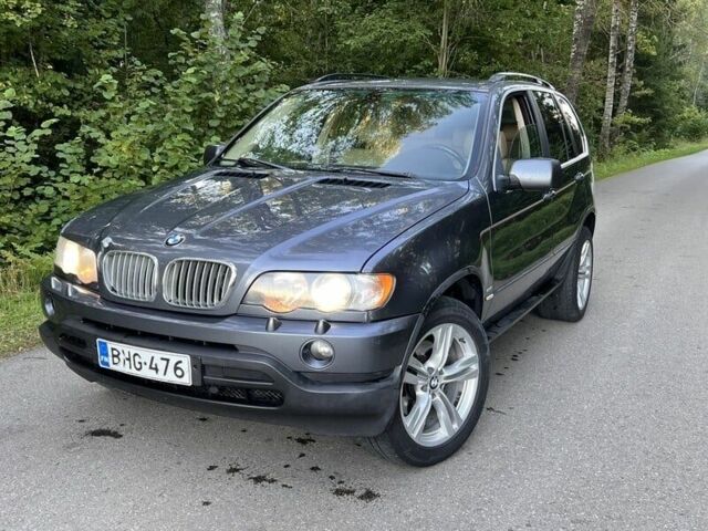 Серый БМВ Х5, объемом двигателя 3 л и пробегом 218 тыс. км за 4000 $, фото 1 на Automoto.ua
