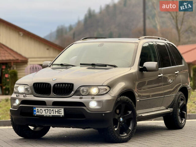 Серый БМВ Х5, объемом двигателя 3 л и пробегом 350 тыс. км за 10950 $, фото 1 на Automoto.ua