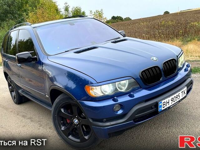 Синий БМВ Х5, объемом двигателя 4.4 л и пробегом 325 тыс. км за 7000 $, фото 1 на Automoto.ua