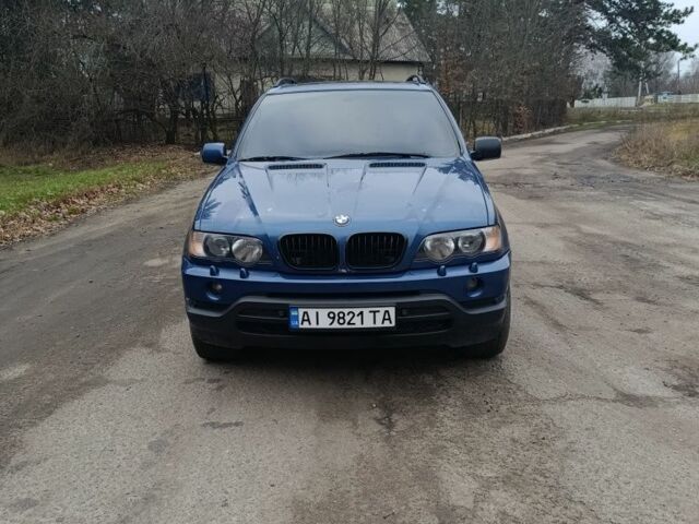 Синій БМВ Х5, об'ємом двигуна 2.9 л та пробігом 241 тис. км за 4600 $, фото 1 на Automoto.ua
