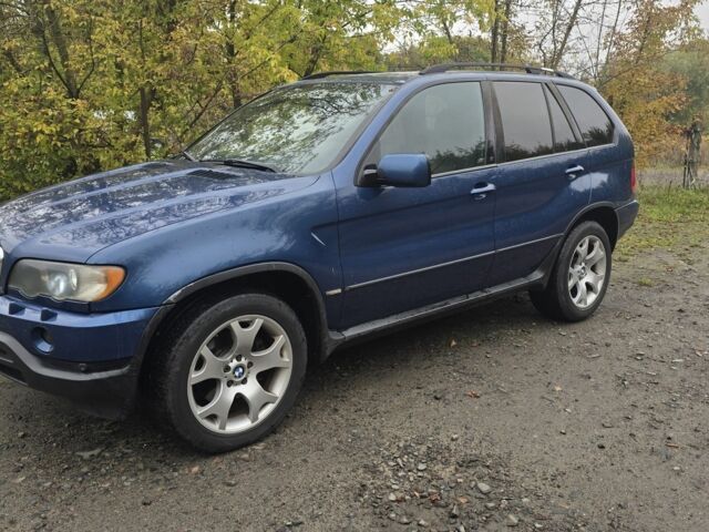 Синий БМВ Х5, объемом двигателя 3 л и пробегом 340 тыс. км за 4300 $, фото 1 на Automoto.ua