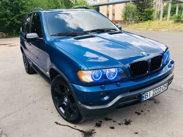 Синий БМВ Х5, объемом двигателя 4.4 л и пробегом 300 тыс. км за 11000 $, фото 1 на Automoto.ua