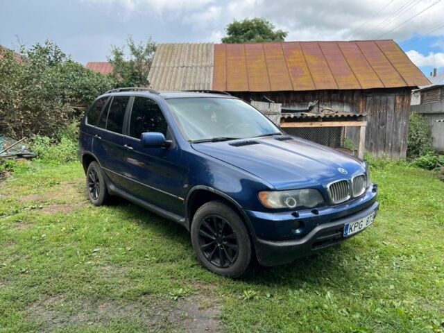 Синій БМВ Х5, об'ємом двигуна 3 л та пробігом 325 тис. км за 4705 $, фото 1 на Automoto.ua