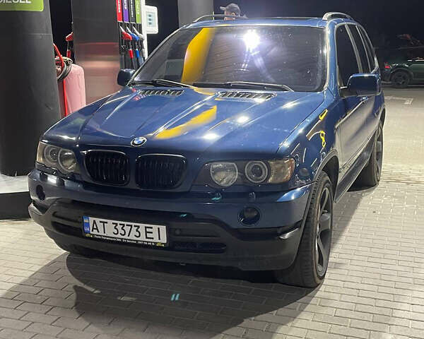 Синий БМВ Х5, объемом двигателя 3 л и пробегом 286 тыс. км за 9500 $, фото 1 на Automoto.ua