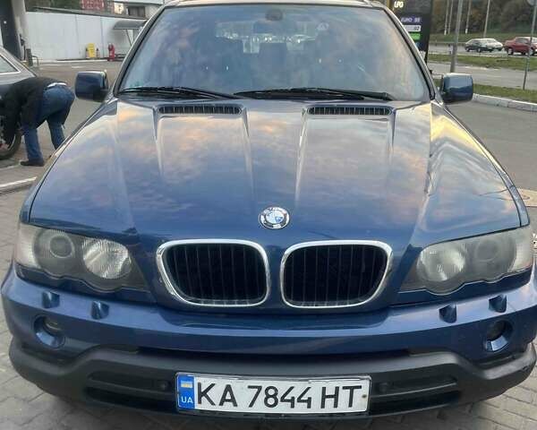 Синий БМВ Х5, объемом двигателя 3 л и пробегом 173 тыс. км за 8800 $, фото 1 на Automoto.ua