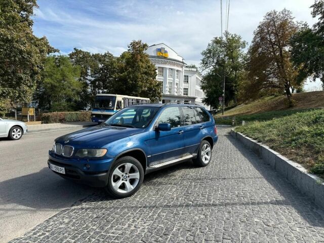 Синий БМВ Х5, объемом двигателя 4.4 л и пробегом 330 тыс. км за 6400 $, фото 1 на Automoto.ua