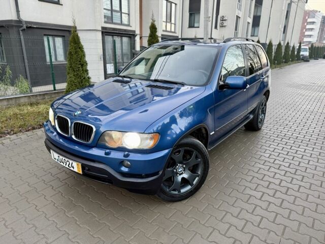 Синий БМВ Х5, объемом двигателя 3 л и пробегом 270 тыс. км за 5500 $, фото 1 на Automoto.ua