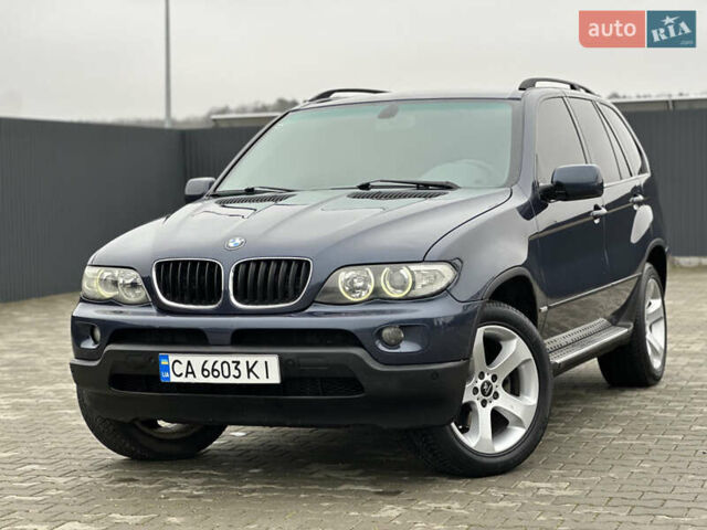 Синий БМВ Х5, объемом двигателя 3 л и пробегом 343 тыс. км за 9399 $, фото 1 на Automoto.ua