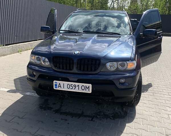 Синий БМВ Х5, объемом двигателя 2.98 л и пробегом 312 тыс. км за 10000 $, фото 1 на Automoto.ua