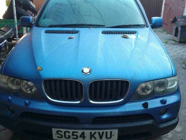 Синий БМВ Х5, объемом двигателя 3 л и пробегом 220 тыс. км за 4500 $, фото 1 на Automoto.ua