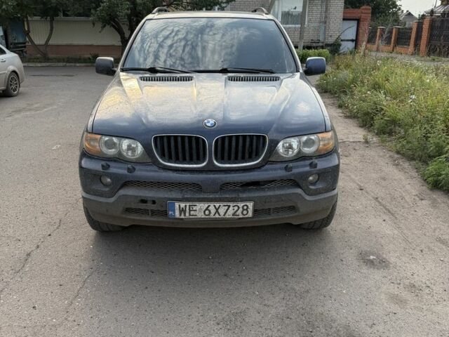 Синий БМВ Х5, объемом двигателя 3 л и пробегом 171 тыс. км за 5300 $, фото 1 на Automoto.ua