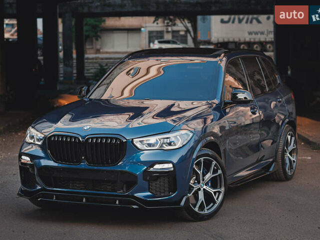 Синий БМВ Х5, объемом двигателя 3 л и пробегом 126 тыс. км за 52500 $, фото 1 на Automoto.ua